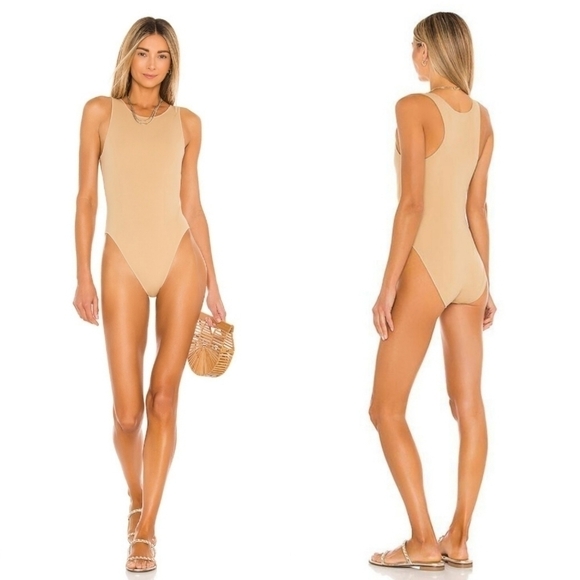 New It's Now Cool The Contour Mocha Bodysuit / Swimsuit NWT Small - Picture 4 of 16